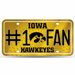 Iowa Hawkeyes License Plate #1 Fan