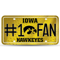Iowa Hawkeyes License Plate #1 Fan