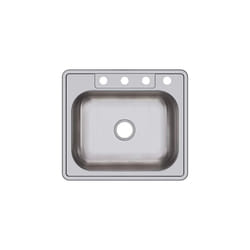 Dayton D125224 Single Bowl Drop-in Stainless Steel Sink