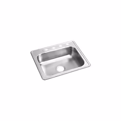Dayton D125224 Single Bowl Drop-in Stainless Steel Sink