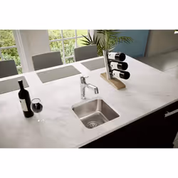 Elkay Lustertone Classic Stainless Steel 14-1/2 x 14-1/2 x 7  Single Bowl Undermount Sink