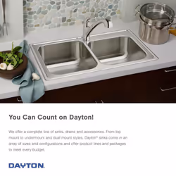 Elkay D125215 22 Gauge Stainless Steel Single Bowl Top Mount Kitchen Sink  25 x 21.25 x 6.5""""