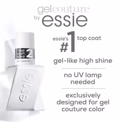 Essie Gel Couture LongLasting Nail Polish  Vegan  Clear  Shiny Top Coat  046 fl oz