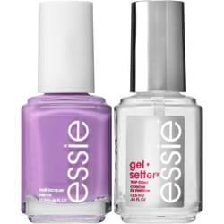 essie Gel Setter Nail Polish Kit  Bright Purple Nail Polish + Top Coat  Play Date  0.46 oz each