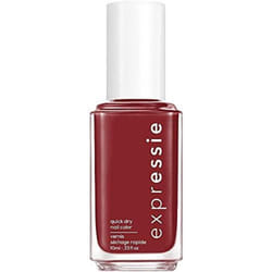 Essie expressie  Quick-Dry Nail Polish  8-Free Vegan  Wine Red  Notifications On  0.33 fl oz