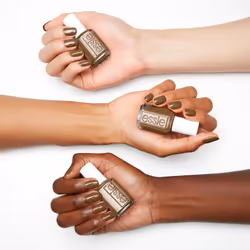 essie vegan nail polish  Off The Grid  fall 2022 collection  warm  mushroom brown