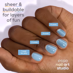 essie Nail Art Studio Jelly Gloss Nail Polish  Vegan  Sheer Blue Nail Polish  Sky Jelly  046 Fl Oz