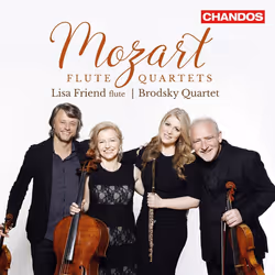 Chandos Records Mozart: Flute Quartets, Classic, CD, Lisa Friend Brodsky Quartet, 59.12 min, Physical media, 1 discs