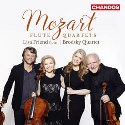 Chandos Records Mozart: Flute Quartets CD Classic Lisa Friend Brodsky Quartet