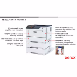 Xerox B410 A4 47ppm Duplex Printer PS3 PCL5e/6 2 Trays Total 650 Sheets - Additional view 8