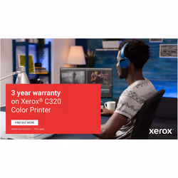 Xerox C320 A4 33ppm Wireless Duplex Printer PS3 PCL5e/6 2 Trays Total 251 Sheets - Additional view 8