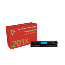 Everyday ™ Cyan Remanufactured Toner by compatible with HP 201X (CF401X), High capacity, 2300 pages, 2300 pages, Cyan, 1 pc(s ...