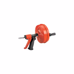 RIDGID 57043 Power Spin with AUTOFEED, Maxcore Drain Cleaner Cable, and Bulb Drain Auger to Remove Drain Clogs