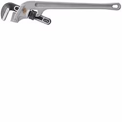 RIDGID 90127 E-924 Aluminum Pipe Wrench 24-inch End Pipe Wrench Plumbing Wrench Silver Small