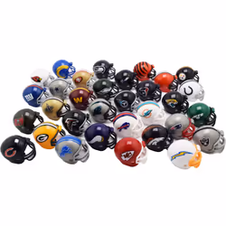 Riddell 32 Piece NFL Helmet Tracker Set - Gumball Size Helmets - All NFL Current Logo's - New 2023 Set