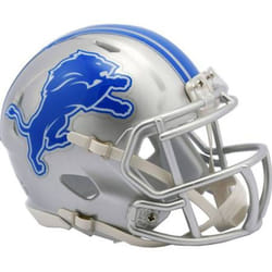 Riddell unisex adult Revolution Detroit Lions Helmet Riddell Replica Mini Speed Style, Team Color, One Size US