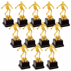 Juvale 12 Pack Small Gold Soccer Trophies for Team Award Ceremonies C