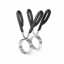 Marcy Weightlifting Accessory Spring Clip Collars for 2 Olympic Weight Bar and Dumbbell Handles, Sold in Pair, OBC-3