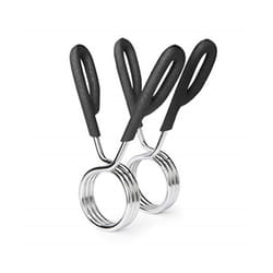 Marcy Weightlifting Accessory Spring Clip Collars for 2 Olympic Weight Bar and Dumbbell Handles, Sold in Pair, OBC-3