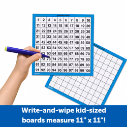 Learning Resources Laminated Hundred Boards  Dry-Erase Counting Aid  S
