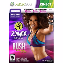Majesco Zumba Fitness Rush, Xbox 360, ESP, Xbox 360, Multiplayer mode, E10+ (Everyone 10+)