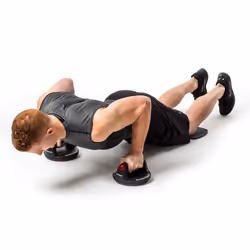 SKLZ Perfect Fitness Push Up, Push Up Stands, Home or Gym Equipment, Ergonomic design,including knee pads,Black, Pack of 2
