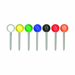 Advantus Medium Head Map Tacks  3/8-Inch Shank  3/16-Inch Head  Box of 250  Colors may vary (MTA250)