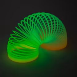 Rhode Island Novelty 3 Inch Glow-in-The-Dark Coil Spring  One per Orde