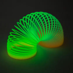 Rhode Island Novelty 3 Inch Glow-in-The-Dark Coil Spring  One per Orde