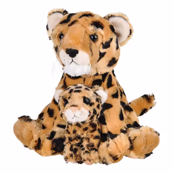 The Toy Network 11" And 5" Birth Of Life Cheetah Plush