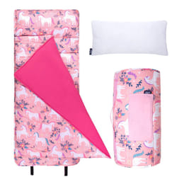 Wildkin Original Nap Mat with Reusable Pillow for Boys and Girls  Perfect for Elementary Sleeping Mat  Features Hook and Loop Fastener  Soft