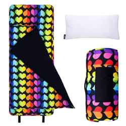 Wildkin Original Nap Mat with Reusable Pillow for Boys and Girls  Perfect for Elementary Sleeping Mat  Features Hook and Loop Fastener  Soft Cotton Bl