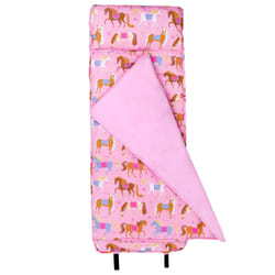 Wildkin Original Nap Mat with Reusable Pillow for Boys and Girls  Perfect for Elementary Sleeping Mat  Features Hook and Loop Fastener  Soft Cotton Bl