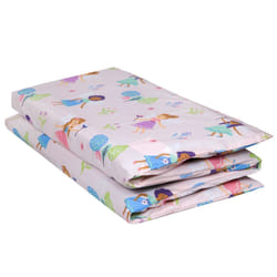 Wildkin Kids Nap Mat Cover for Boys & Girls  Sewn-in Flap Design Rest Mat Cover  Perfect for Preschool and Daycare  Fits Our Vinyl Nap Mat up to 1.5 I