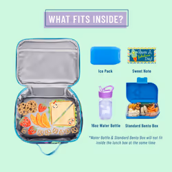 Wildkin Kids Insulated Lunch Box Bag for Boys & Girls  Reusable Kids Lunch Box is Perfect for Elementary  Ideal Size for Packing Hot or Cold Snacks fo