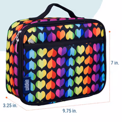 Wildkin Kids Insulated Lunch Box Bag for Boys & Girls  Reusable Kids Lunch Box is Perfect for Elementary  Ideal Size for Packing Hot or Cold
