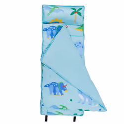 Wildkin Microfiber Nap Mat with Reusable Pillow for Boys and Girls  Perfect for Daycare and Preschool Toddler Sleeping Mat  S ...