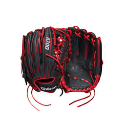 Wilson 2022 A700 12"""" Outfield Baseball Glove - Black/Red  Right Hand Throw