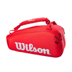 Wilson Super Tour  Red/White  Holds up to 9 Rackets