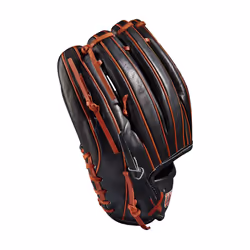 Wilson 2022 A2000 1716 11.5"""" Infield Baseball Glove - Black/Copper  Right Hand Throw