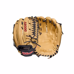 Wilson 2022 A2000 D33 11.75"""" Pitcher's Baseball Glove - Blonde/Black/Red Right Hand Throw
