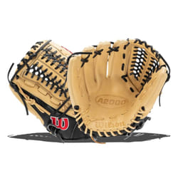 Wilson 2022 A2000 D33 11.75"""" Pitcher's Baseball Glove - Blonde/Black/Red  Left Hand Throw