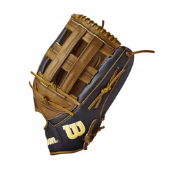 Wilson 2022 A2000 SP14SS 14"""" Slowpitch Softball Glove - Left Hand Throw  Black/Saddle Tan