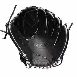 Wilson 2022 A700 12.5"""" Fastpitch Outfield Glove - Left Hand Throw  Black/White