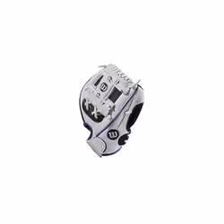 WILSON 2022 A200 EZ Catch 10"""" Baseball Glove - White/Black/Purple  Right Hand Throw