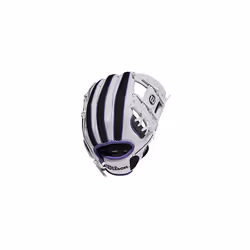 WILSON 2022 A200 EZ Catch 10"""" Baseball Glove - White/Black/Purple  Right Hand Throw