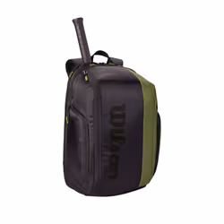 WILSON Blade V8 Super Tour Tennis Backpack - Green/Black Holds up to