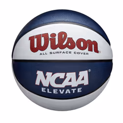 Wilson NCAA Elevate Basketball - Size 7-29.5 White/Navy