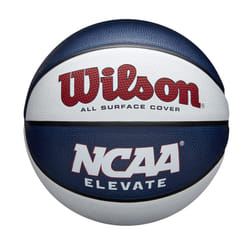 Wilson NCAA Elevate Basketball - Size 7-29.5  White/Navy