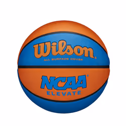 Wilson NCAA Elevate Basketball - Size 5-27.5  Royal/Orange